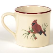 Cardinal Hartstone Pottery Traditional Mug Handcrafted Hand Painted in