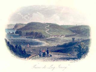 Channel Isles Jersey Greve de Lecq Old Print C 1855