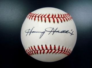 MINT Harvey Haddix Single Signed Baseball Pirates/Reds/Cardinals