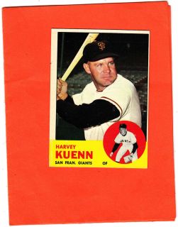  Topps Baseball Set Harvey Kuenn San Francisco Giants 30 N Mint