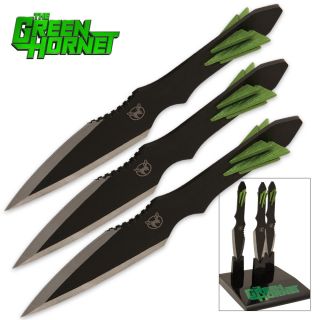 The Green Hornet Kato Throwing Knife Display Set New