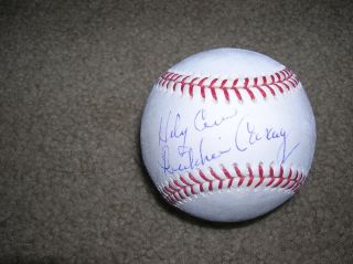 Mrs Harry Caray autograph major league baseball signed Chicago Cubs w