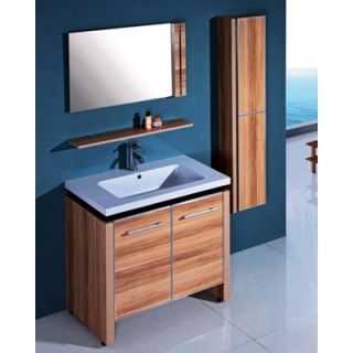 Legion Furniture 31.5 Single Bathroom Vanity Set with Mirror in Light