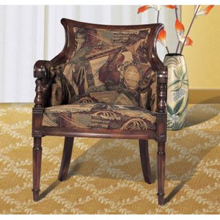 Legion Furniture Windsor Accent Music Arm Chair in Dark Espresso