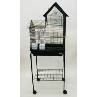 YML Villa Top Small Bird Cage with Stand