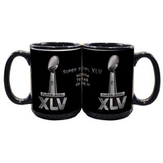 The Memory Company 2011 Super Bowl Logo 15 Oz. Coffee Mug in Black