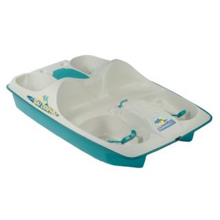 KL Industries Sun Dolphin Three Person Pedal Boat in Cream / Blue