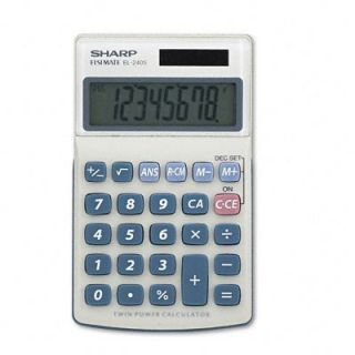 Sharp EL 240SB Business/Handheld Calculator, Eight Digit LCD  