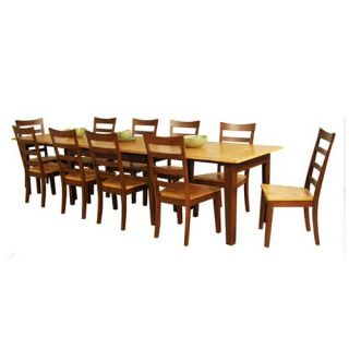 Fireside Lodge Hickory Rectangle Extended Log Dining Table