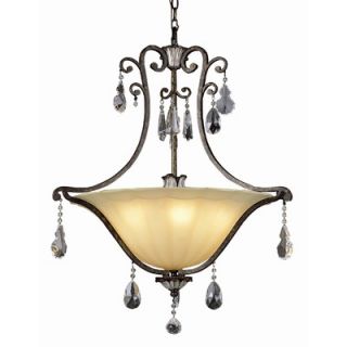 TransGlobe Lighting Crystal Flair 6 Light Pendant  