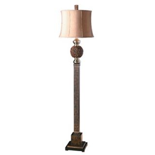 Uttermost Knotted Rattan Floor Lamp in Natural Rattan