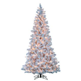 Vickerman Flocked Utica Fir 6.5 Artificial Christmas Tree with
