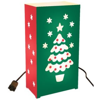 Luminarias 10 Count Electric Luminary Kit with Christmas Tree Design