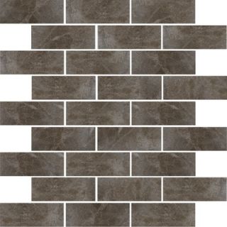 Shaw Floors Domus 12 x 12 Subway Mosaic Accent Tile in Spanish Moss