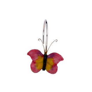  Home Fashions Butterfly Shower Curtain Hooks (Set of 12)