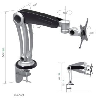 Lestech LCD Monitor Desk Mount for 15   24 Computer Monitor