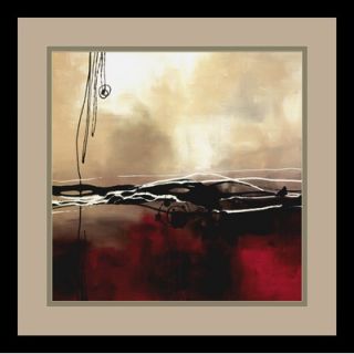  Red and Khaki I by Laurie Maitland, Framed Print Art   15.41 x 15.41