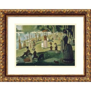  Jatte by Georges Seurat, Framed Print Art  12.1 x 15.1   DSW01289