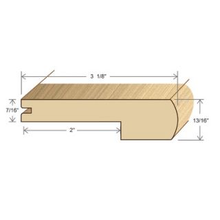  Online 78 Solid Hardwood Unfinished Maple Stair Nose for 7/16 Floors