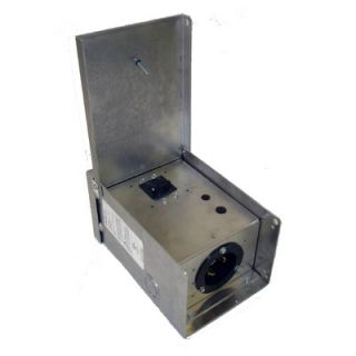 Gen Tran 30 Amp 3 Prong Aluminum Power Inlet Box w/Circuit Breaker