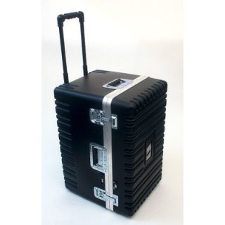  Case with Wheels and Telescoping Handle in Black 16.25 x 27.5 x 19.25