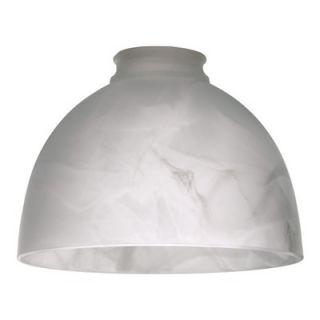 Quorum 4.75 x 6.5 Faux Alabaster Glass Shade for Ceiling Fan Light