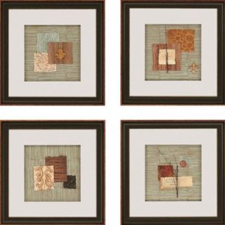  Collage by Anonymous Contemporary Art (Set of 4)   19 x 19