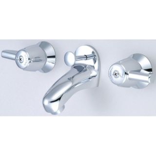 Central Brass Wall Mounted Bathroom Sink Faucet with Double Lever