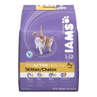 Iams ProActive Health Kitten Dry Cat Food (20 lb bag)   019014106202