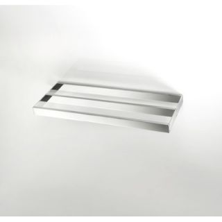 WS Bath Collections Skuara 19.7 Double Towel Bar in Polished Chrome