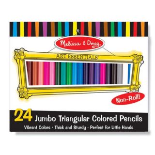  and Doug Jumbo Triangular Colored Pencils (Set of 24)