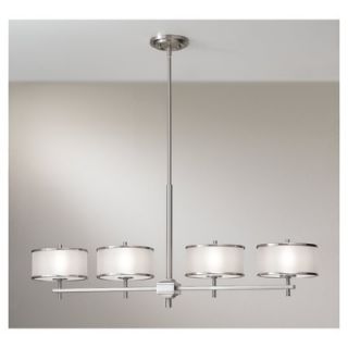 Murray Feiss Casual Luxury Island Pendant in Brushed Steel   F2344
