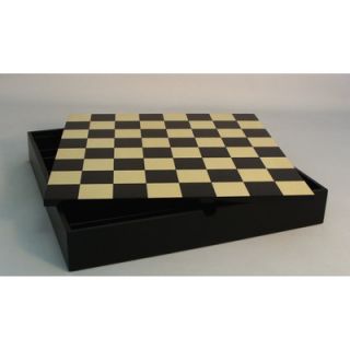 WorldWise Chess 16.25 Chest Chess Board in Black / Maple   50400BCT