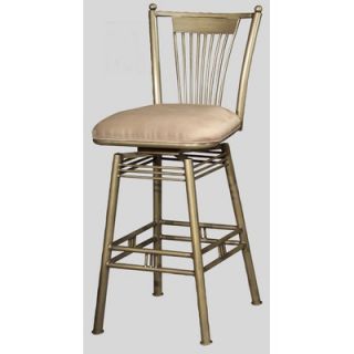 Chintaly 30 Memory Swivel Bar Stool with Square Seat