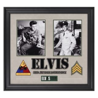 Elvis Presley Army Years Framed Presentation   23 X 25