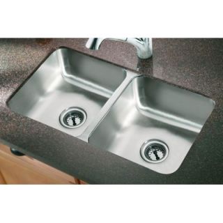 Moen Camelot 31.25 x 18 Equal Double Bowl Undermount Sink