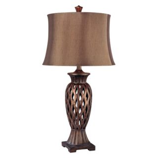 31 One Light Table Lamp in Copper