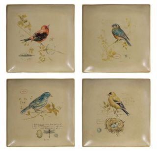 IMAX Natures Songbird Plates (Set of 4)