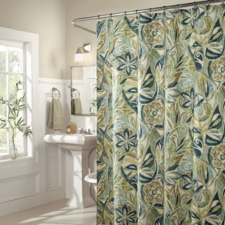 Style Island Breeze Shower Curtain in Blue   MS8078 BLUE