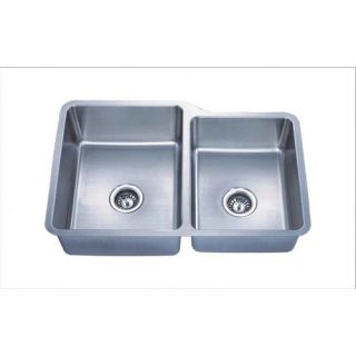 Almost Zero Undermount 9x 32 Offset Double Bowl Kitchen Sink