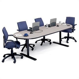 Bretford 42 Deep Race Track Conference Table   Two Grommet Holes