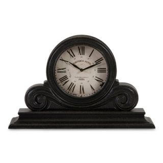 IMAX Wood Mantle Clock in Black