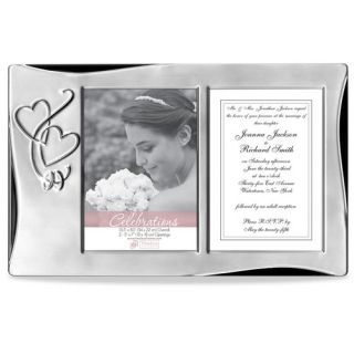 Timeless Frames Silver Heart Tabletop Wedding Collage Picture