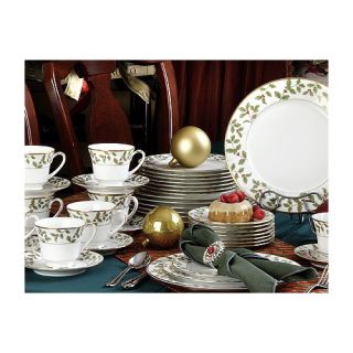Holly and Berry Gold 40 Piece Dinner Set