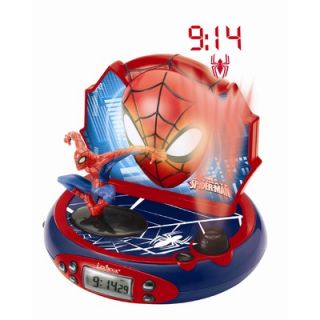 Lexibook Spider Man Projector Radio Alarm Clock