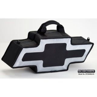 Go Boxes 25 Bowtie Shaped Canvas Bag in Black with A Silver Border