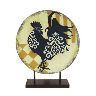 Sterling Industries Harlequin Rooster Charger   51 9262