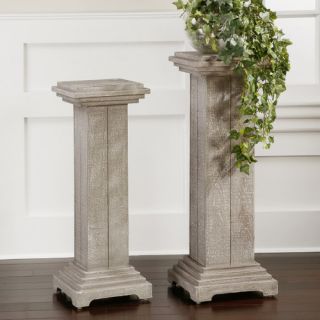 White Plant Stands & Telephone Tables