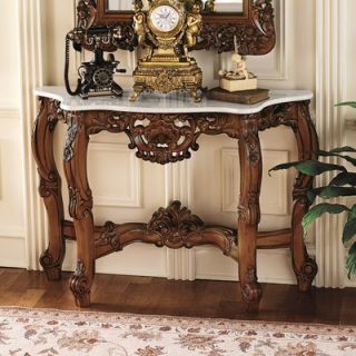 Design Toscano The Royal Baroque Marble Topped Console Table