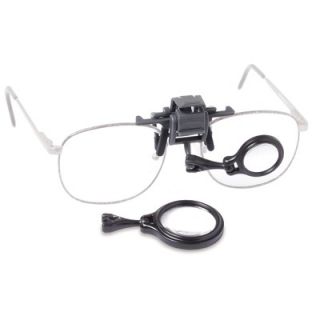  5x / 7x Clip On, Adjustable Eyeglass Magnifier Set with Case   OL 57